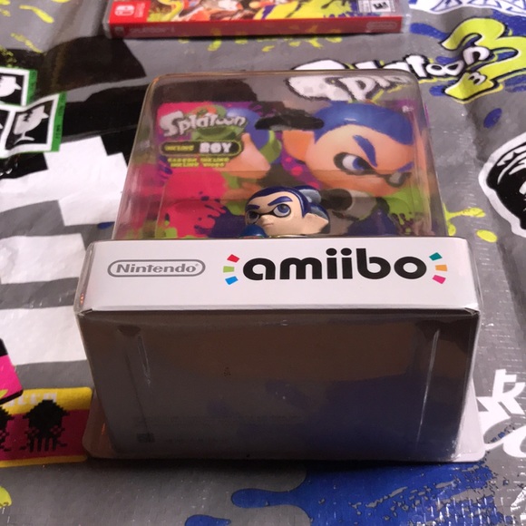 Nintendo Splatoon 3 Switch Video Game and Inkling Boy Amiibo Sealed Set 🦑🐙 - Picture 14 of 17